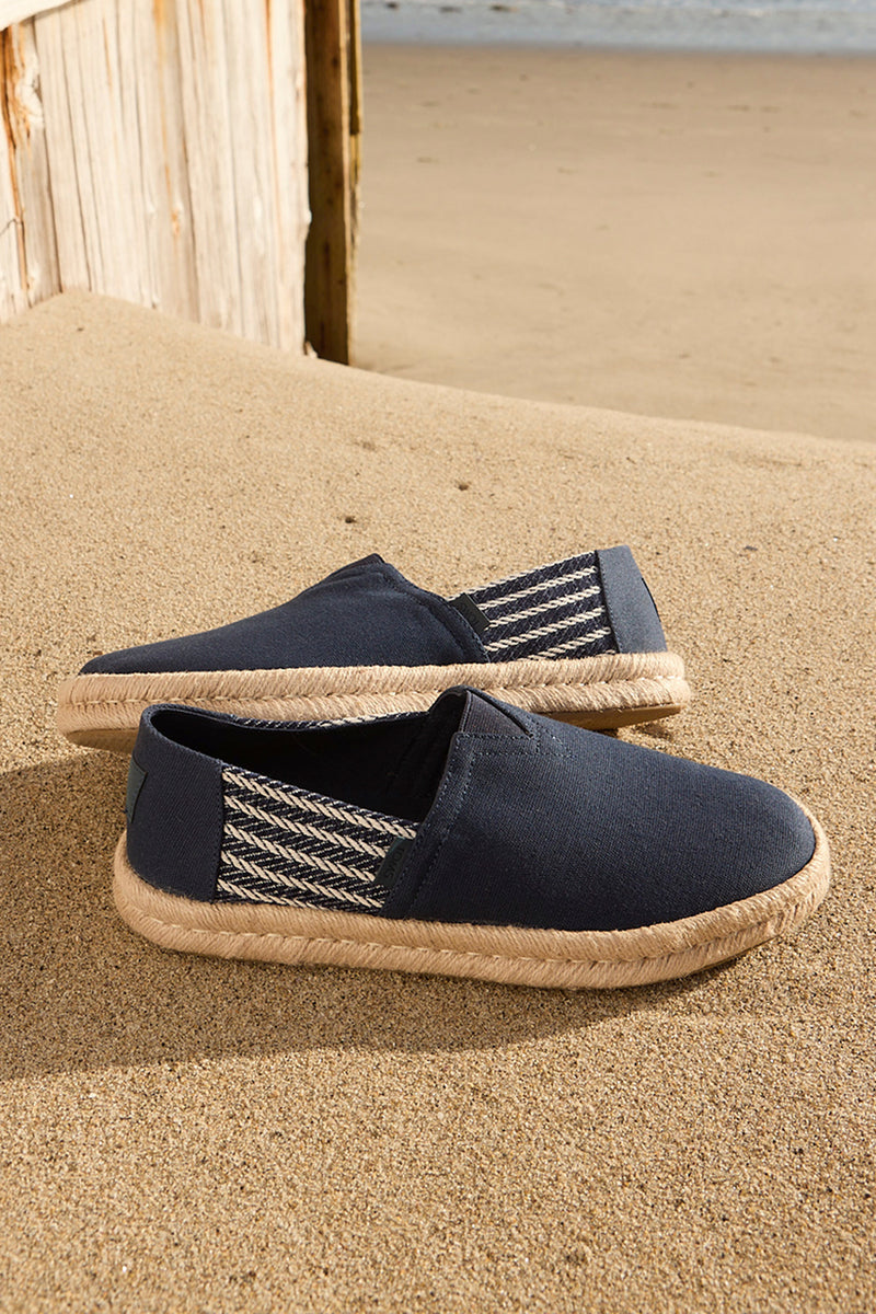 Alpargata Rope 2.0 in navy blue nautical stripe