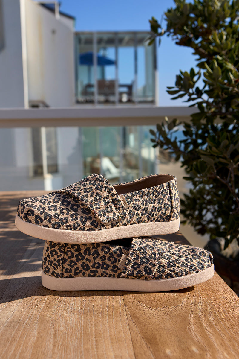 Alpargata beige Leopardendruck für Kinder