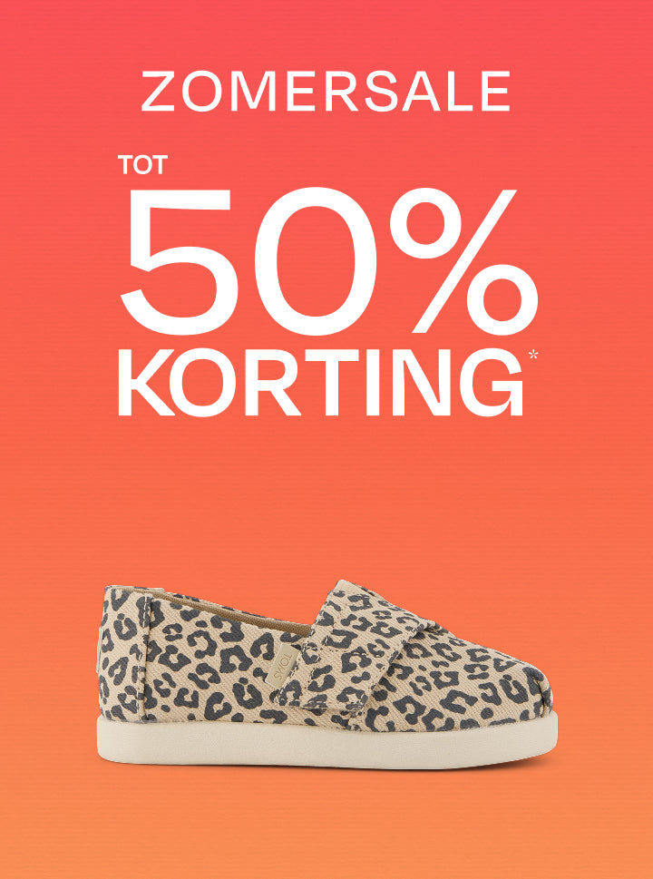 TOMS Zomersale, tot wel 50% korting