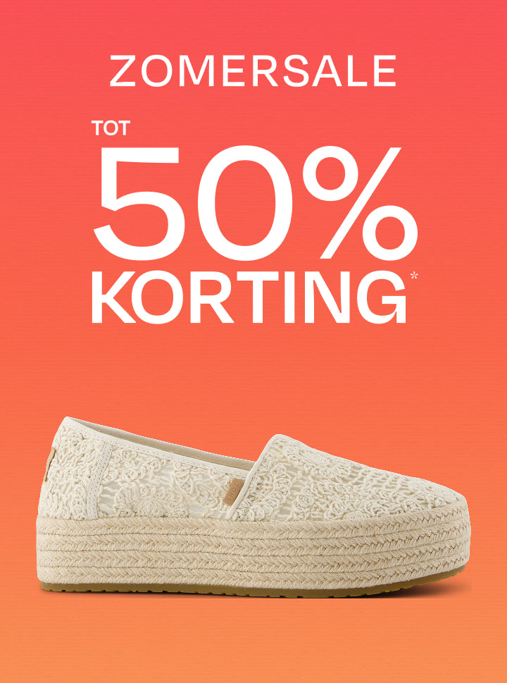 TOMS Zomersale, tot wel 50% korting