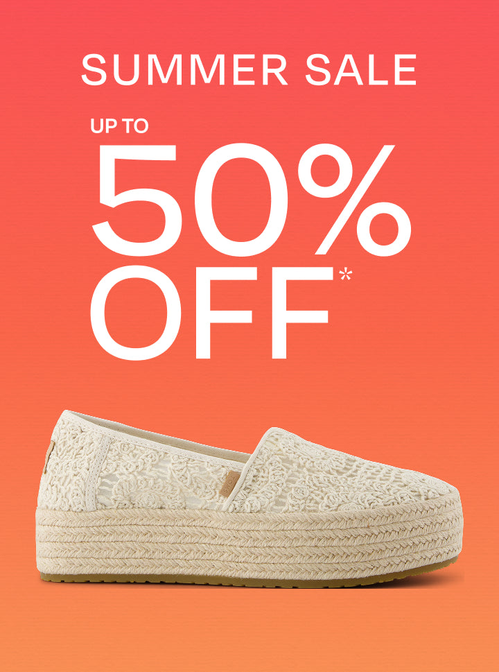 TOMS summer sale, up to 50% off