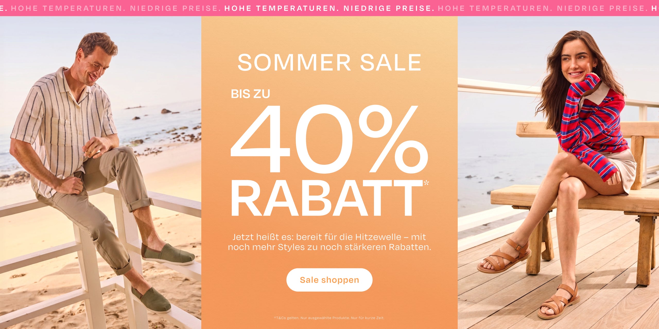 TOMS Sommerschlussverkauf, bis zu 40 % Rabatt