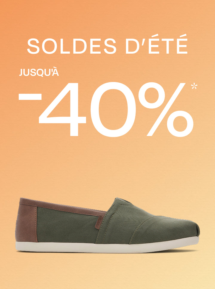 Soldes d'été TOMS, jusqu'à 40 % de réduction