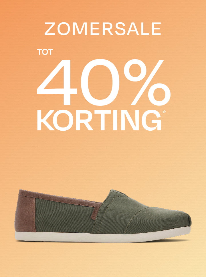 TOMS-Zomer Sale, tot wel 40% korting