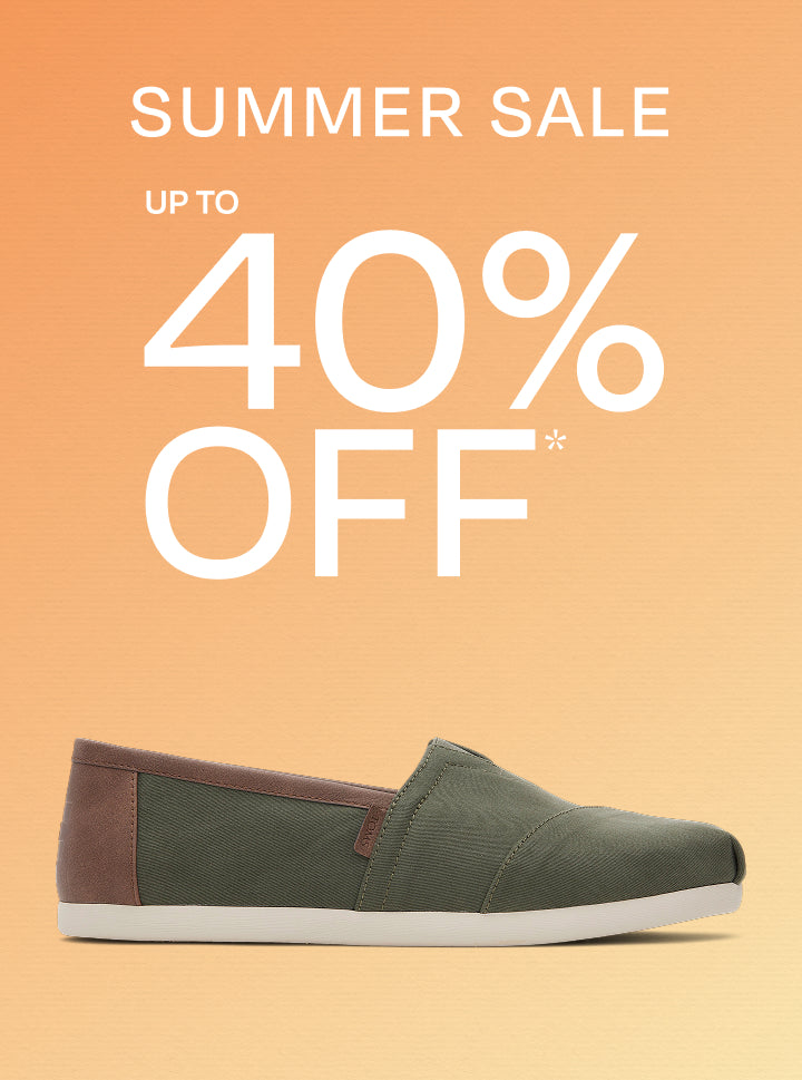 TOMS summer sale, up to 40% off