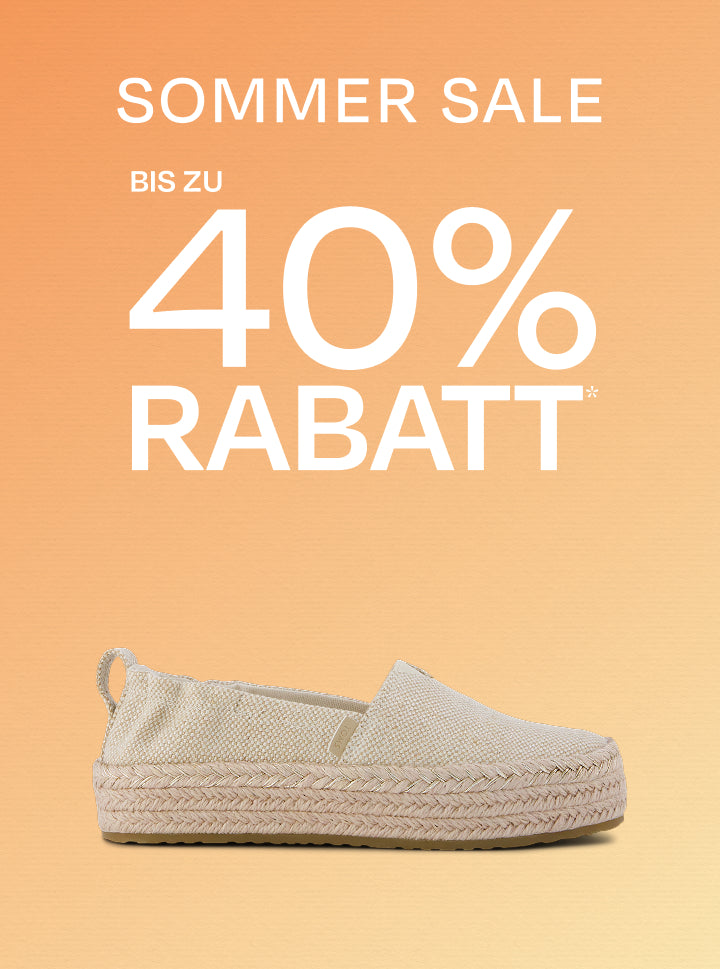 TOMS Sommerschlussverkauf, bis zu 40 % Rabatt