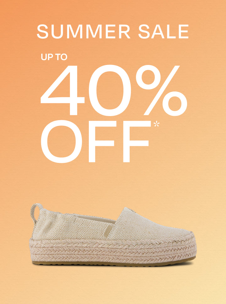 TOMS summer sale, up to 40% off