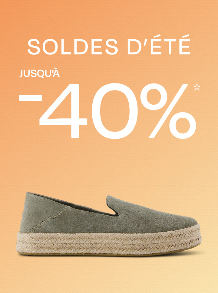 Soldes d'été TOMS, jusqu'à 40 % de réduction