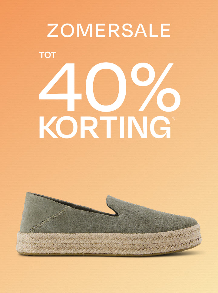 TOMS-Zomer Sale, tot wel 40% korting