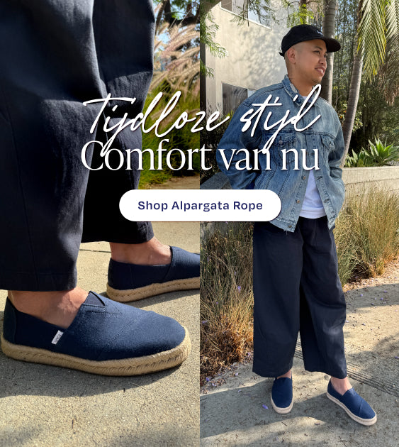 Alpargata Rope 2.0 in marineblauw voor heren op model