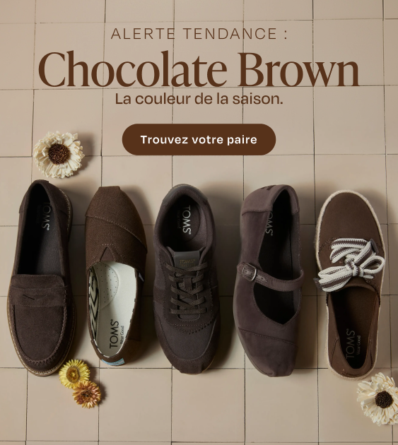 Chaussures marron à plat