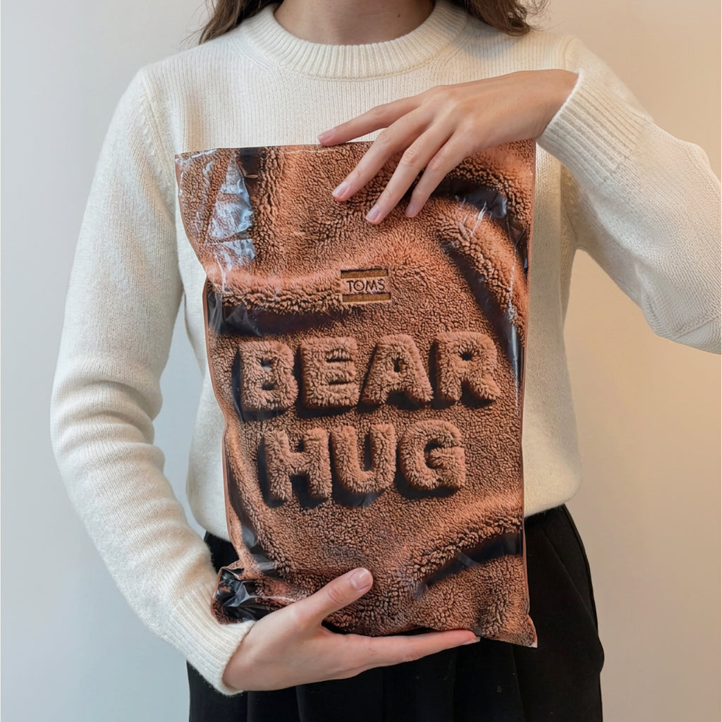 Alpargata Mystery Bag - Kunstfell mit Teddybär-Details in Überraschungsfarbe