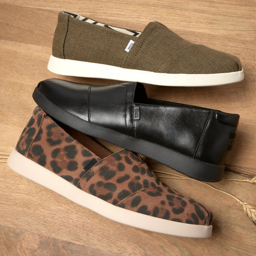 Black leather Alpargata Plus sneaker