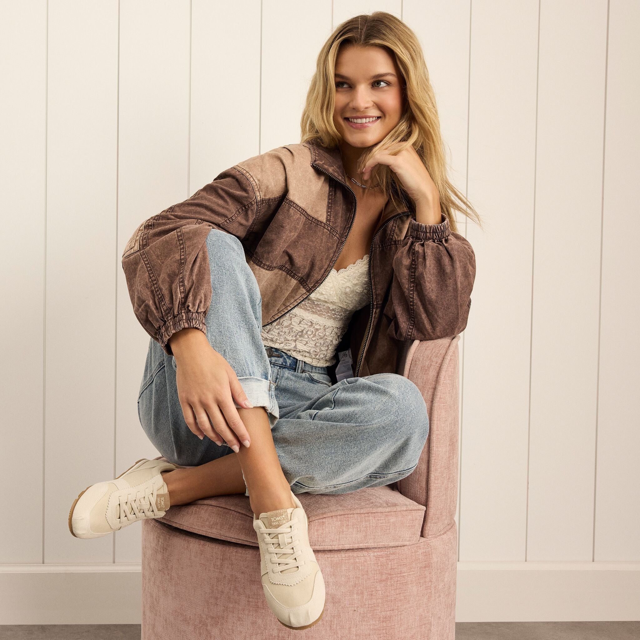On model image of the TRVL Lite Palisade sneaker